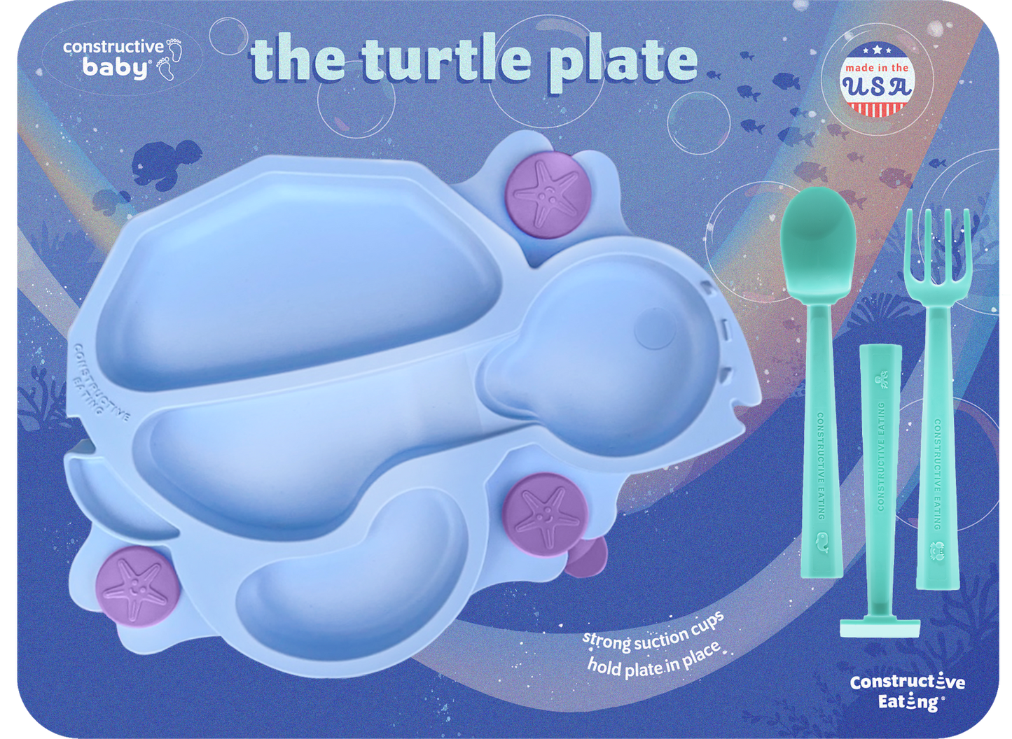 Turtle Suction Plate and Training Utensils