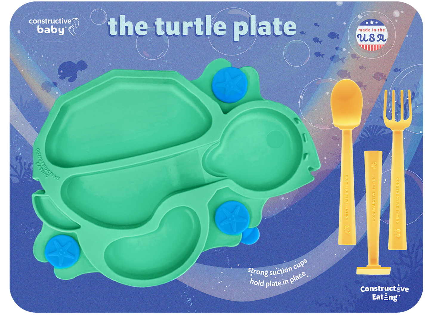 Turtle Suction Plate and Training Utensils