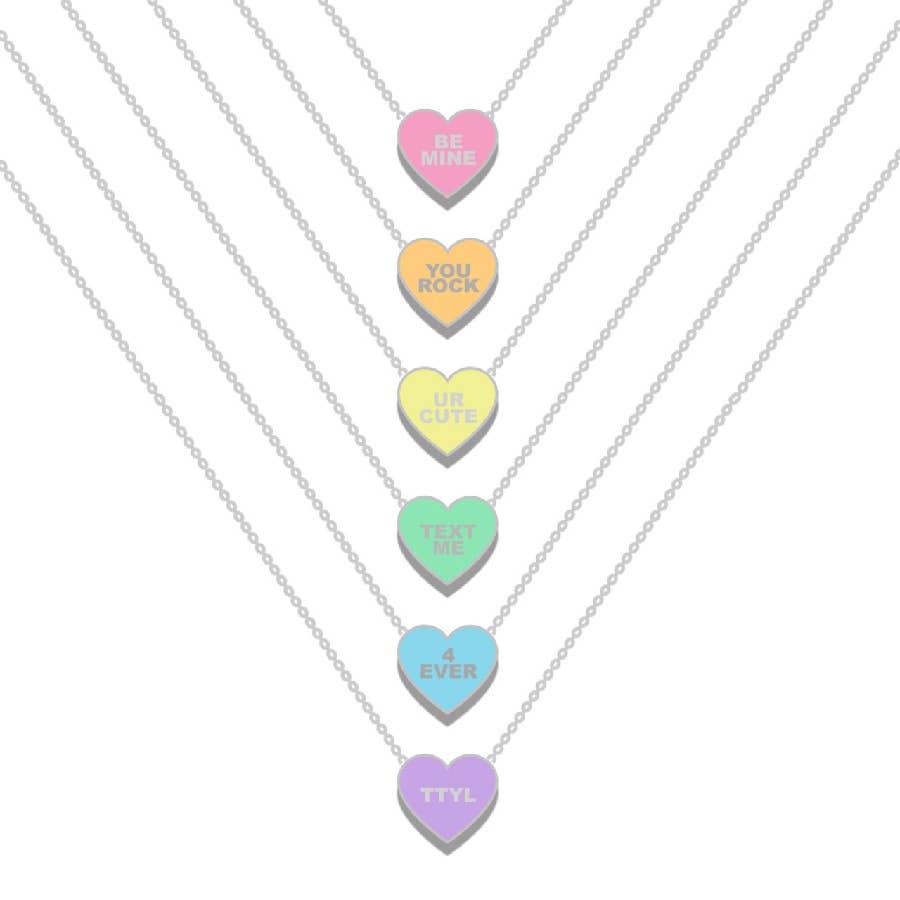 Be Mine Conversation Valentines Necklace