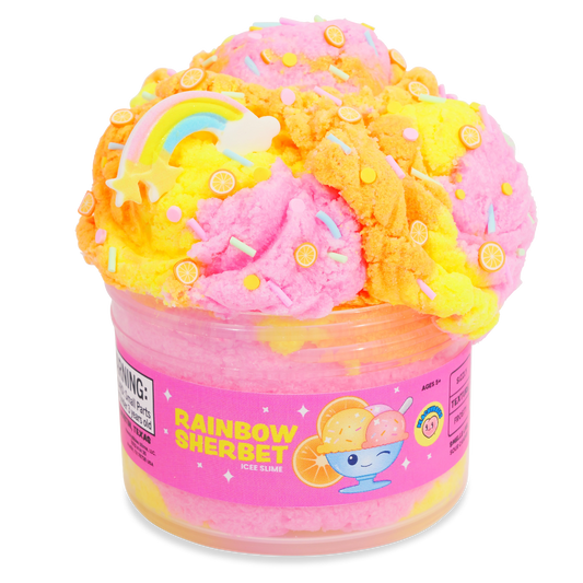 Peachybbies Rainbow Sherbert Slime