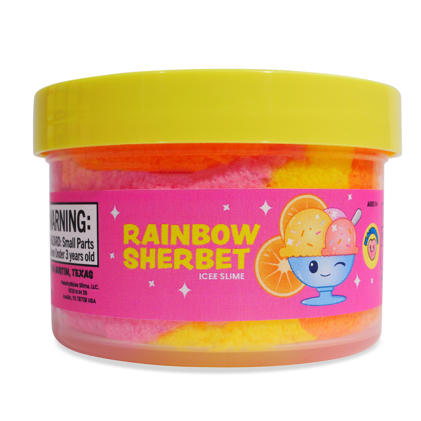 Peachybbies Rainbow Sherbert Slime