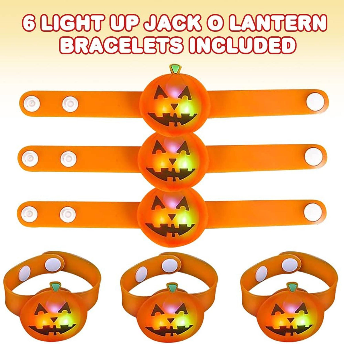 Pumpkin Light & Glow Up Snap Bracelet