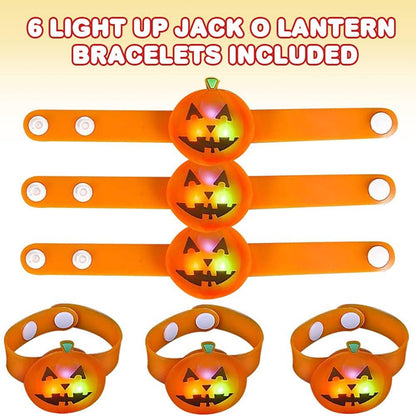 Pumpkin Light & Glow Up Snap Bracelet