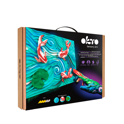 OKTO Sensory Art 3D Painting - Koi Carps