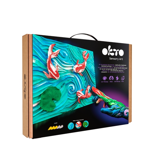OKTO Sensory Art 3D Painting - Koi Carps