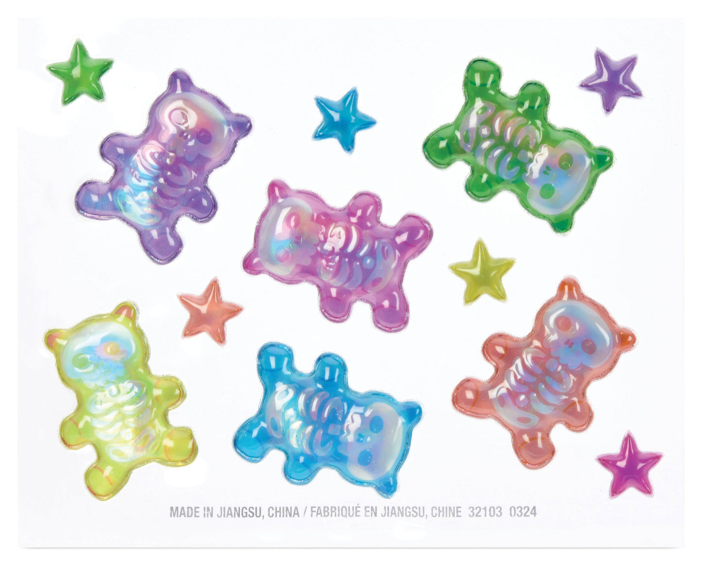 Skeleton Gummy Bears Stickers