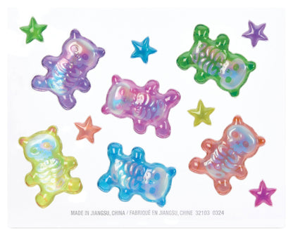 Skeleton Gummy Bears Stickers