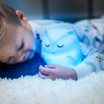 Lumipets LED Owl Night Light w/ Remote
