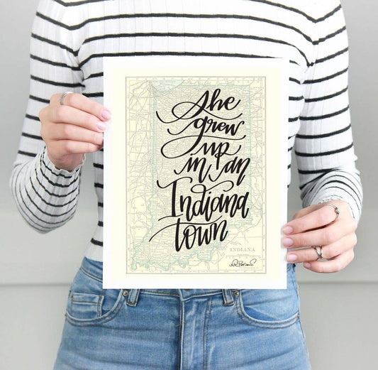 Indiana Town Print