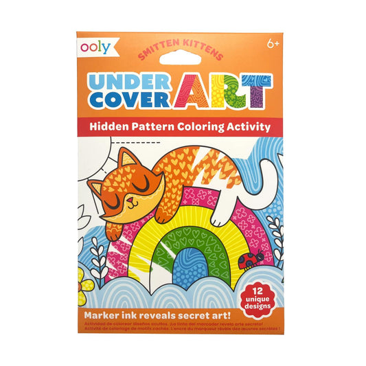 Undercover Art Hidden Pattern Coloring Activity Smitten Kittens