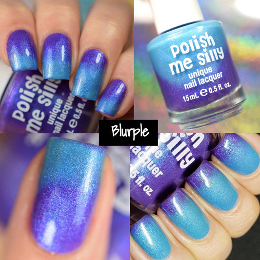Blurple - Neon Thermal Nail Polish