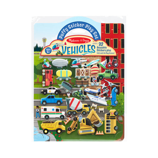 Puffy Sticker Play Set Vehicles