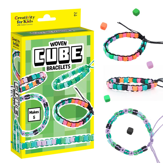 Woven Cube Bracelets Mini Kit - Craft for kids