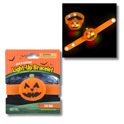 Pumpkin Light & Glow Up Snap Bracelet