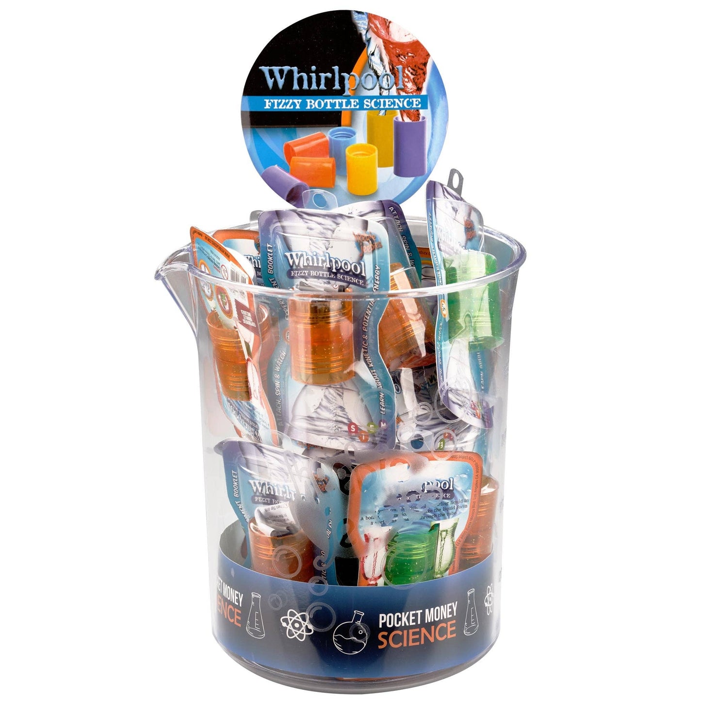 Whirlpool Fizzy Bottle in Scientific Beaker