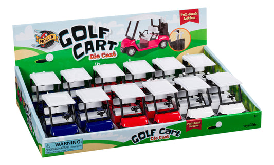 Diecast Rollin' Pull-Back Golf Cart