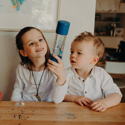 DIY Calm Down Bottle: Rainbow