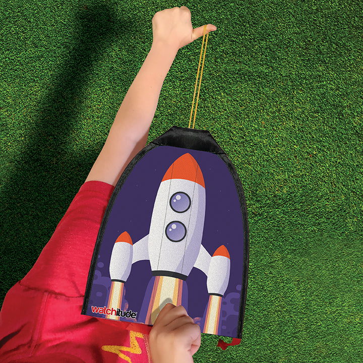 Rubberband Rocket Kite