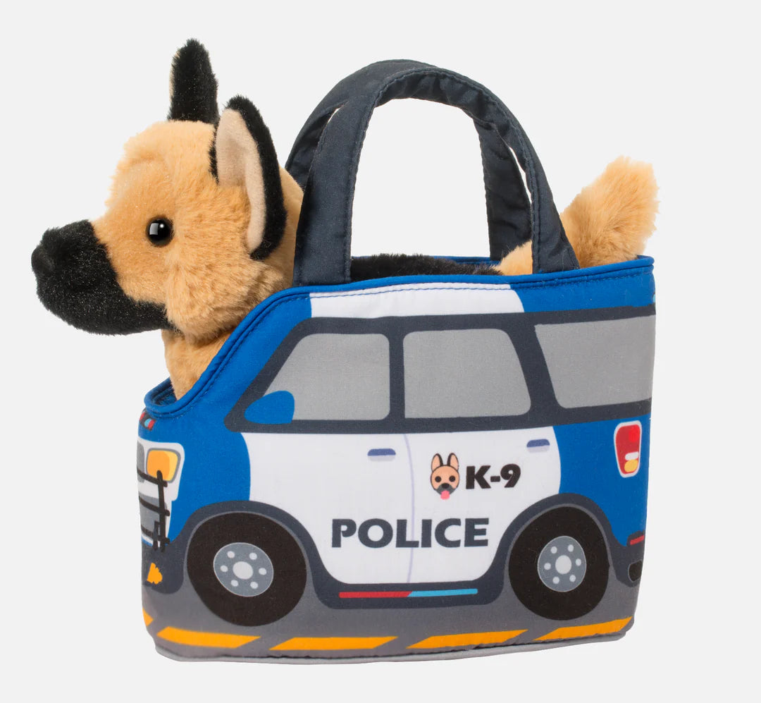 Police Car Pet Sak w/ German Shepherd