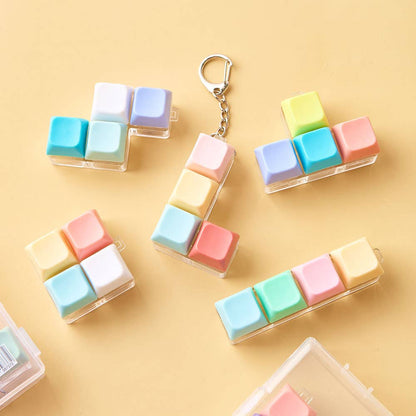 Pastel LED Tetris Clicker Keyboard