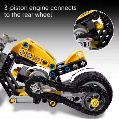 LEGO Technic Yellow Motorcycle
