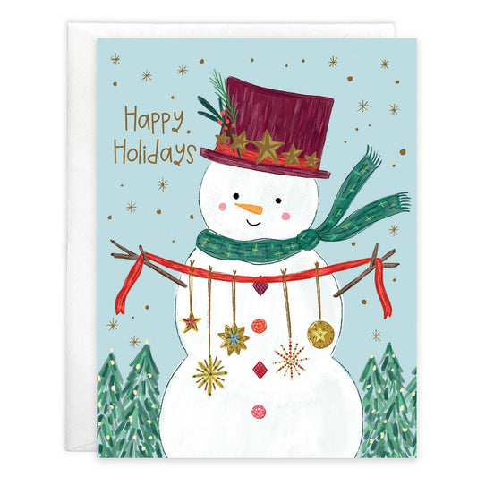 Christmas Card - Sparkle Snowman