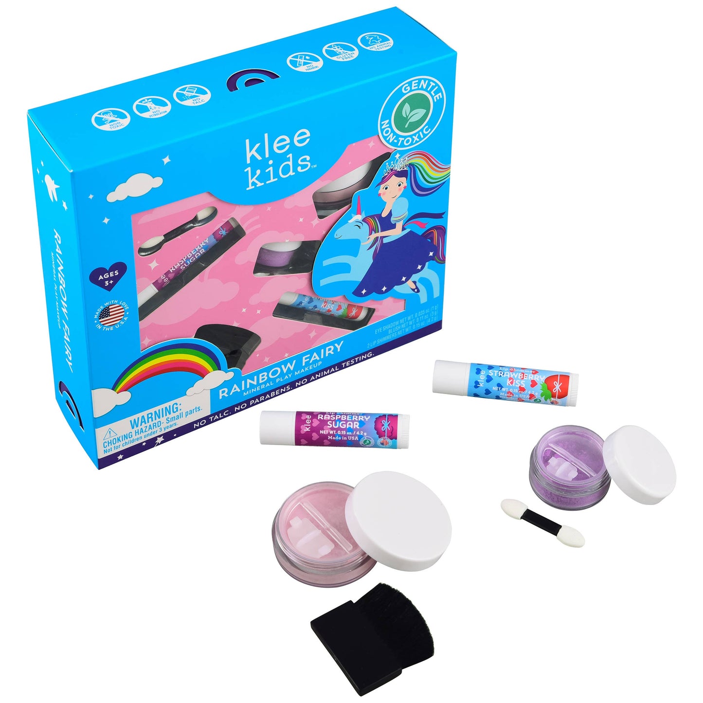 Rainbow Fairy Klee Kids Natural Mineral Play Makeup Kit