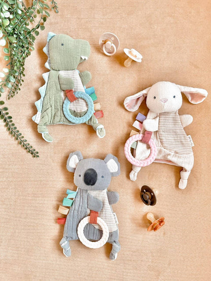 Bitzy Crinkle Sensory Toy with Teether - Koala