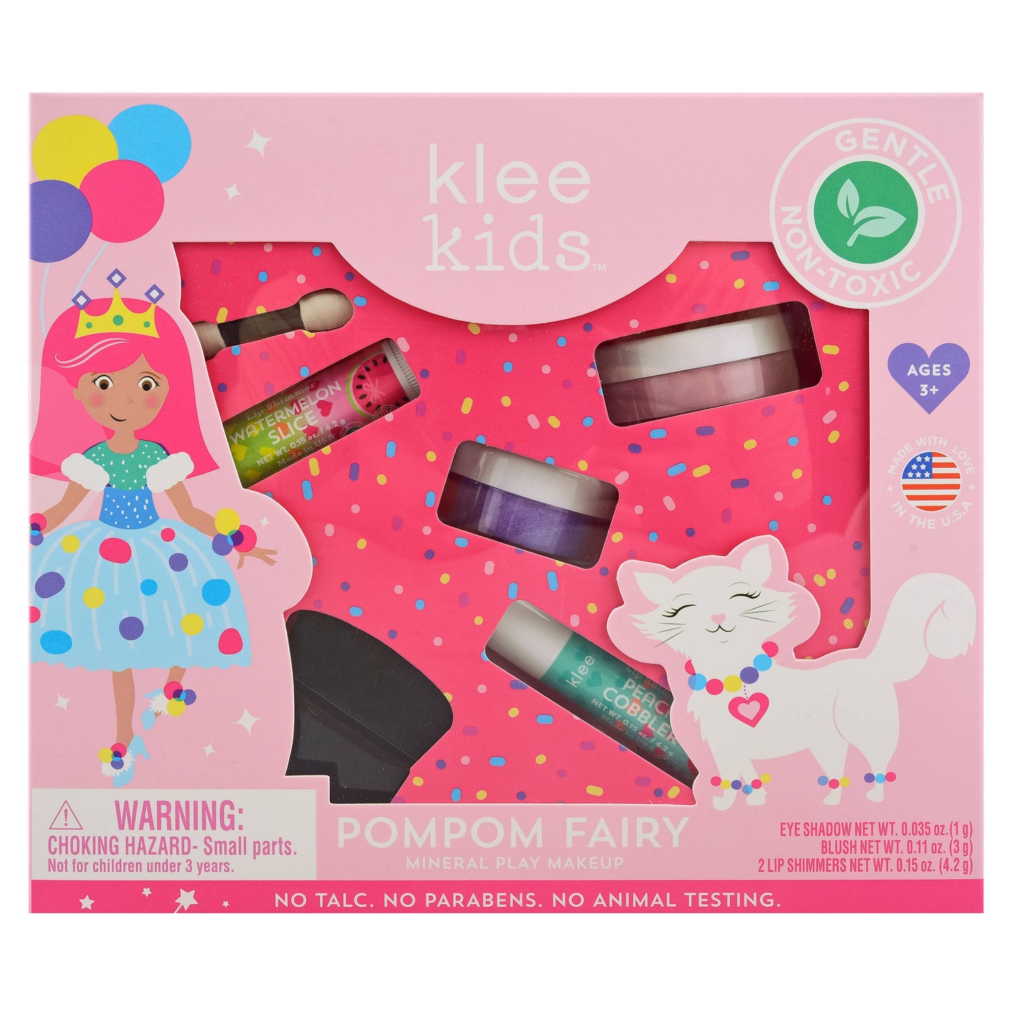 Rainbow Fairy Klee Kids Natural Mineral Play Makeup Kit
