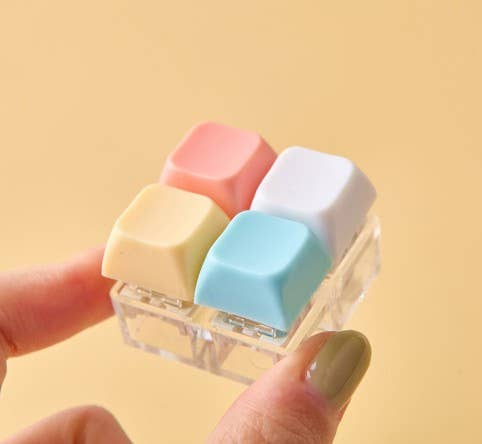 Pastel LED Tetris Clicker Keyboard