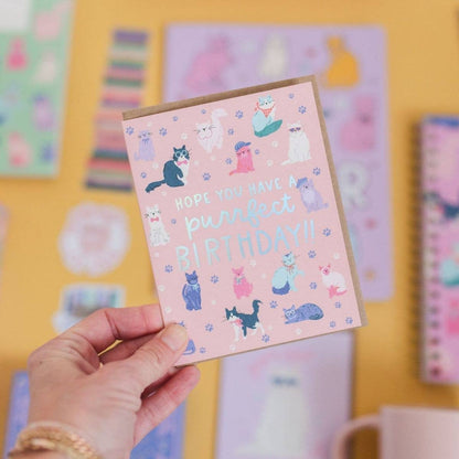 Hope You Have a Purrfect Birthday Cool Cats Greeting Card