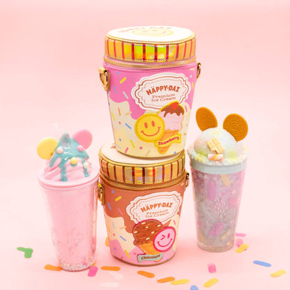 Happy Daz Ice Cream Tub Handbag - Chocolate