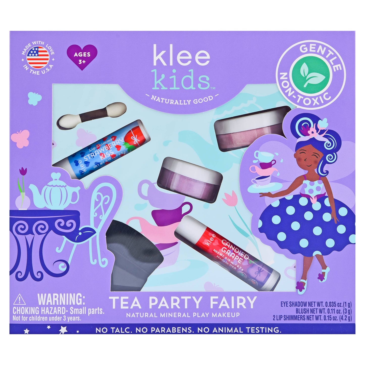 Rainbow Fairy Klee Kids Natural Mineral Play Makeup Kit