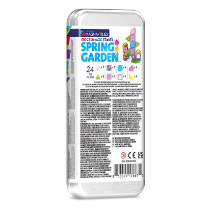 Magna-Tiles MicroMAGS Spring Garden 24 Piece Travel Set