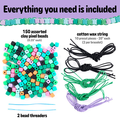Woven Cube Bracelets Mini Kit - Craft for kids