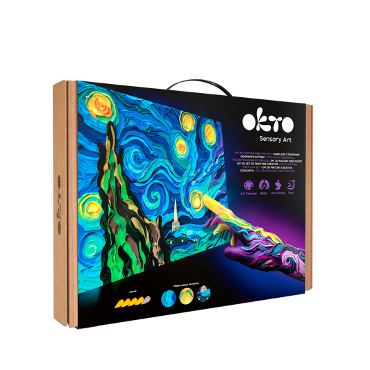 OKTO Sensory Art 3D Painting - Starry Night