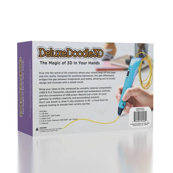 DeluxeDoodle3D Portable Rechargeable 3D Printer Pen