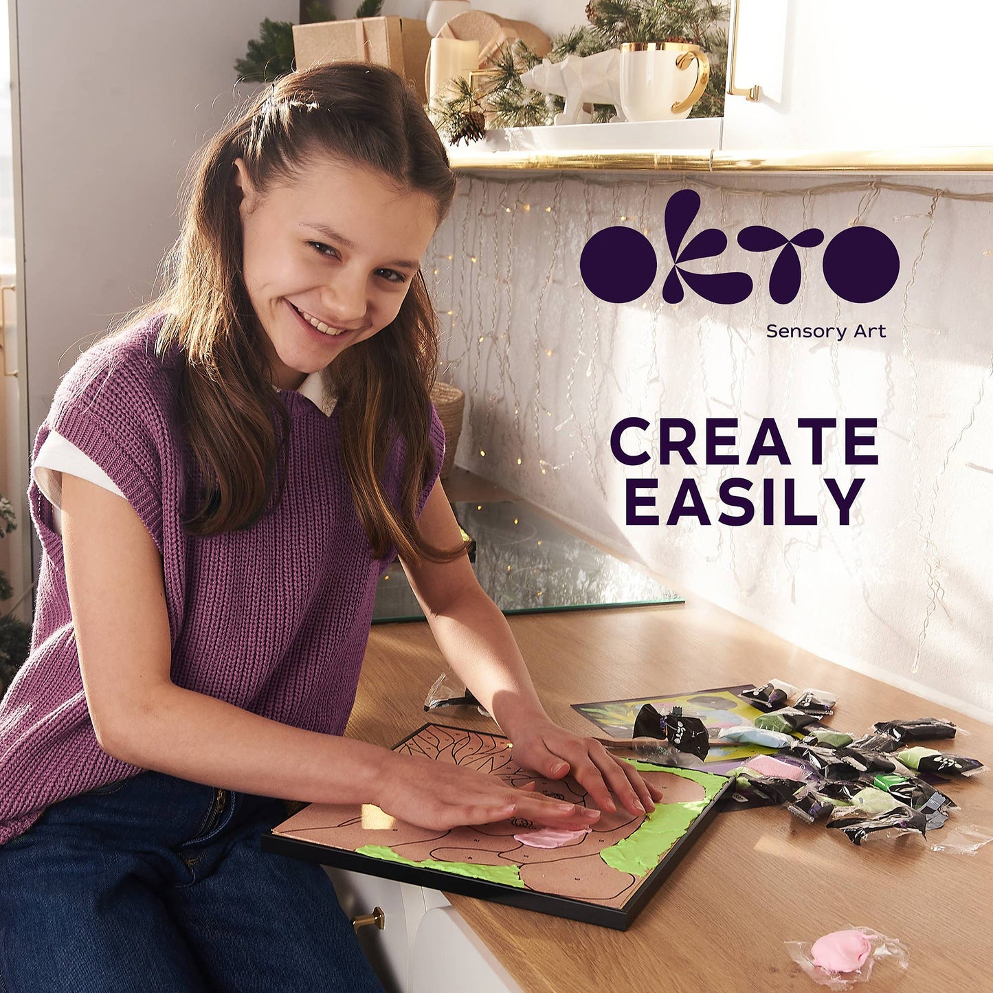 OKTO Clay-by-Numbers Kit – Panda