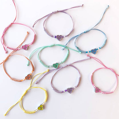 Be Mine Conversation Heart Valentines bracelets