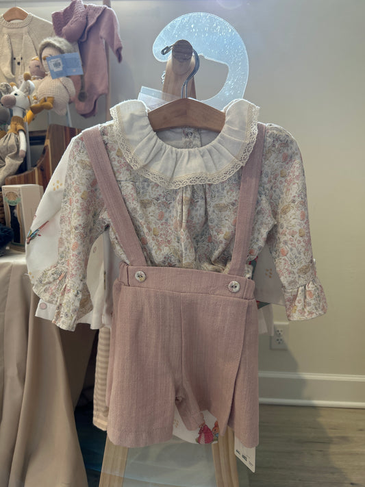 Baby Girl 2 Pc Set – Floral & Blush Pink