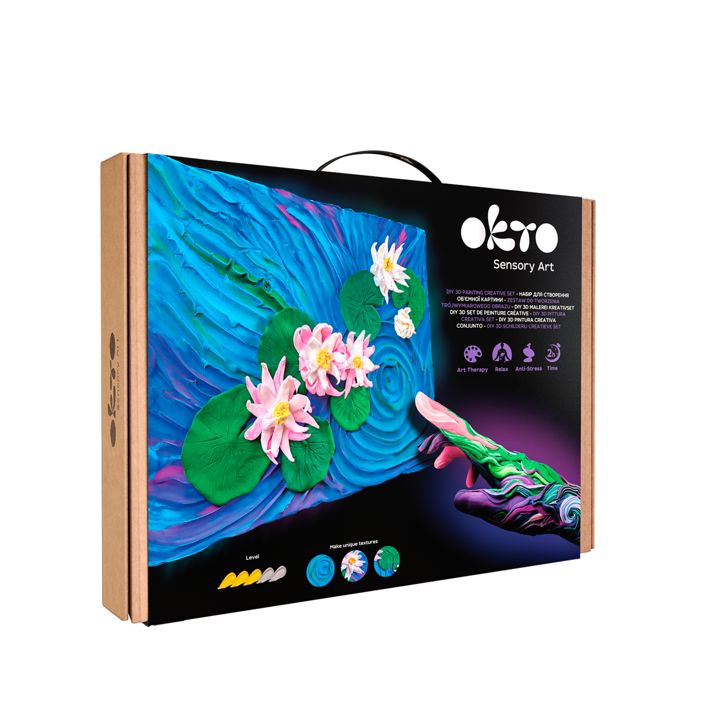 OKTO Sensory Art 3D Painting - Water Lilies