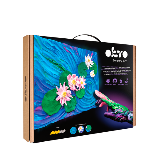 OKTO Sensory Art 3D Painting - Water Lilies