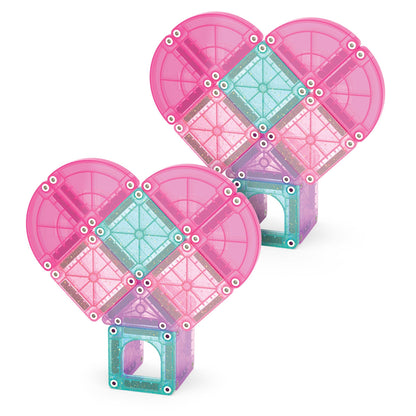 Magna-Tiles MicroMAGS Heart to Heart 26 Piece Travel Set