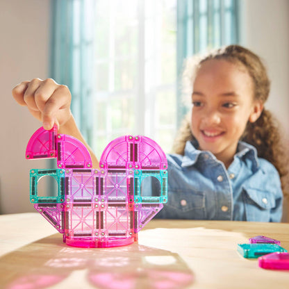 Magna-Tiles MicroMAGS Heart to Heart 26 Piece Travel Set