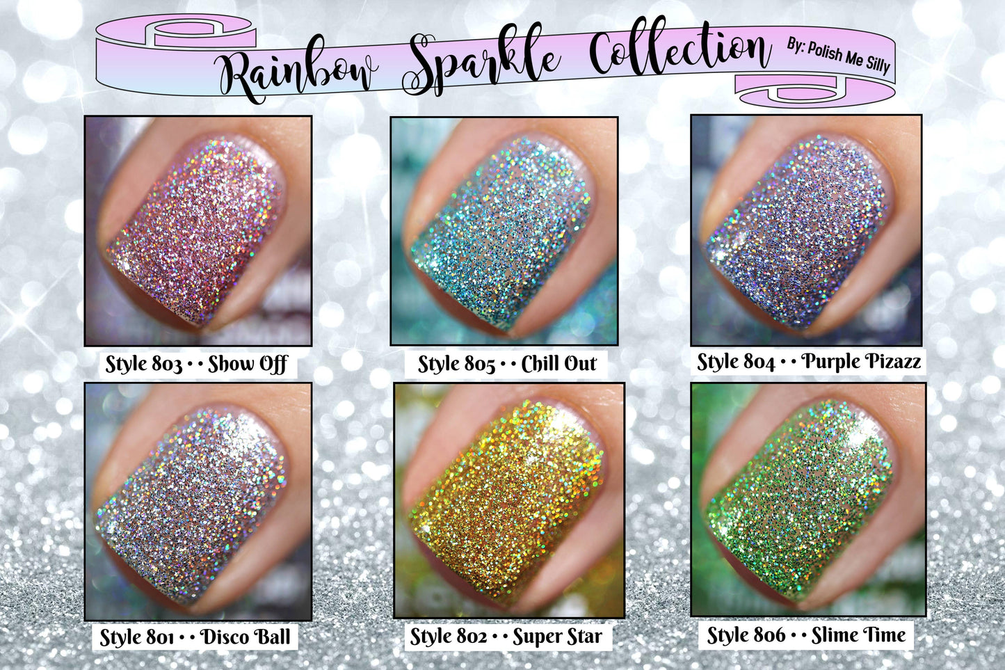 Super Star - Rainbow Sparkle Nail Polish