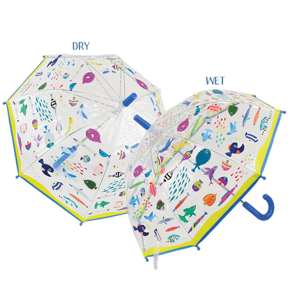 Ocean Transparent Colour Changing Umbrella