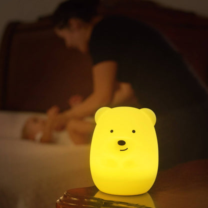 Lumipets LED Bear Night Light with Remote
