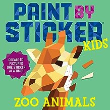 Paint by Sticker Kids Zoo Animals