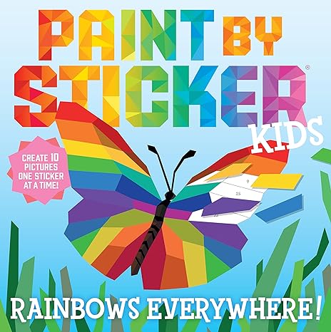 Paint by Sticker Kids Rainbows Everywhere