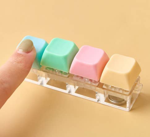 Pastel LED Tetris Clicker Keyboard